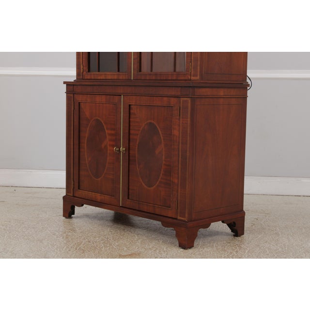 Baker Historic Charleston Dome Top Mahogany China Cabinet For Sale - Image 14 of 18