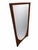A striking Mid-Century Modern Broyhill Brasilia sculpted walnut mirror, celebrated for its bold architectural form and...