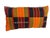 Textile African Kente Cloth Throw Lumbar Pillow 18" W For Sale - Image 7 of 8