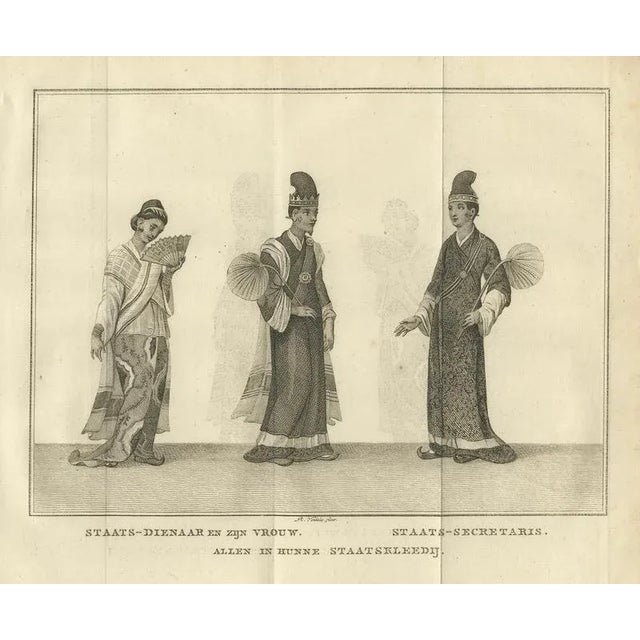 Burmese Official and Wife and Secretary in Ceremonial Dress, 1800, Paper For Sale - Image 10 of 10