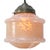 1950s French Clichy Pink Reeded Glass Pendant Lamp For Sale - Image 5 of 7