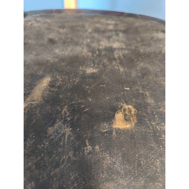 Pressed Back Chair with Leather Seat and Turned Parts For Sale - Image 5 of 18