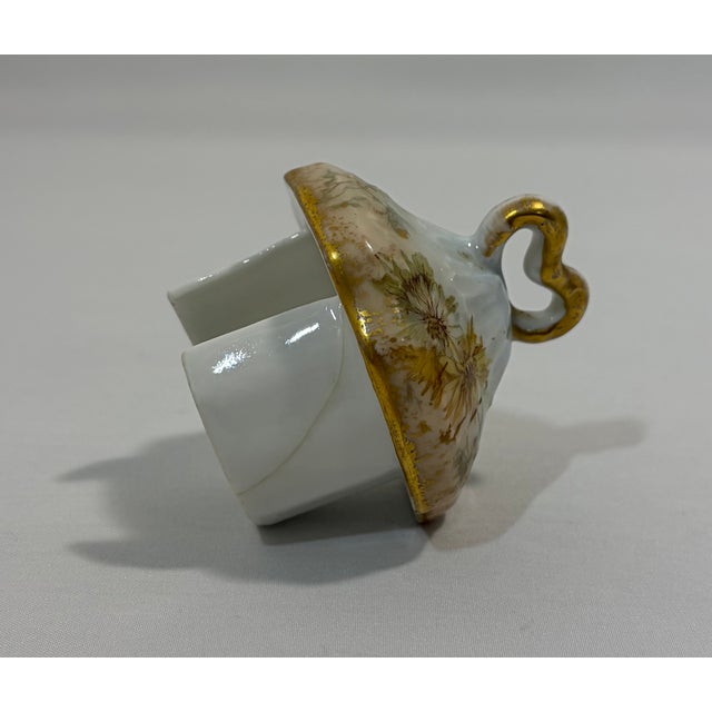 Antique L. Sazerat Limoges Floral Porcelain Tea Pot For Sale - Image 9 of 15