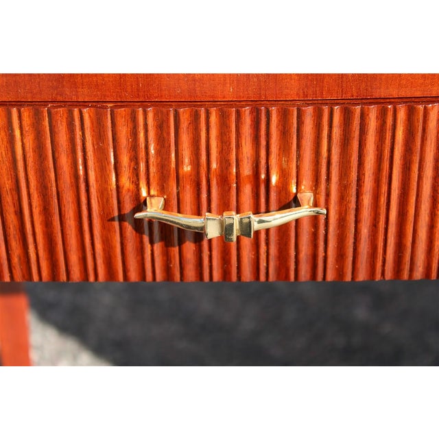 Oval Bedside Tables with Ducrot Glass Tops by Paolo Buffa, 1950, Set of 2 For Sale - Image 13 of 18