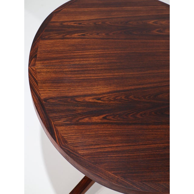 Oval Extendable Dining Table in Kingwood from Dyrlund, Denmark, 1960s For Sale - Image 12 of 17