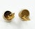 Chanel 1990s Chanel Classic Gold Plated CC Small Pearl Clip on Earrings, A Pair For Sale - Image 4 of 4