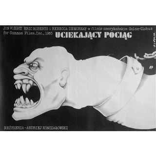 Runaway Train Polish Movie Poster by Jakub Erol, 1988 For Sale