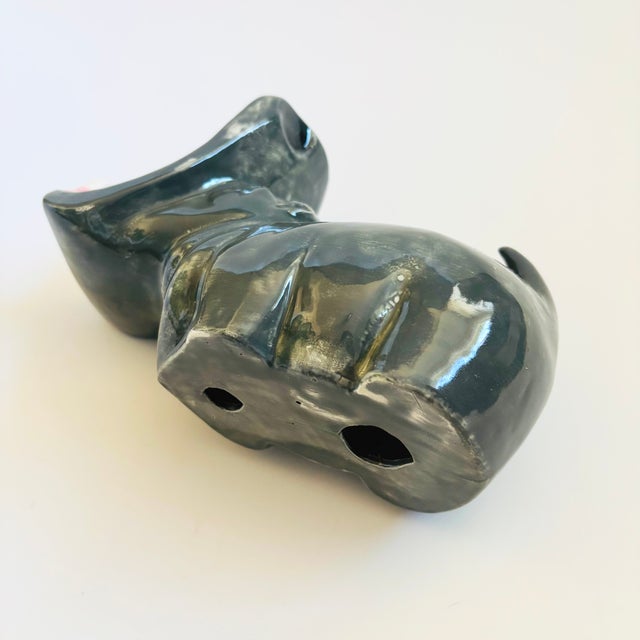 Mid Century Ceramic Hippo Business Card Holder For Sale - Image 9 of 9