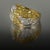 Platinum & 18k Ring by Keith Davis, with GIA certified Fancy Intense Yellow diamonds weighing 1.92 carats and white...