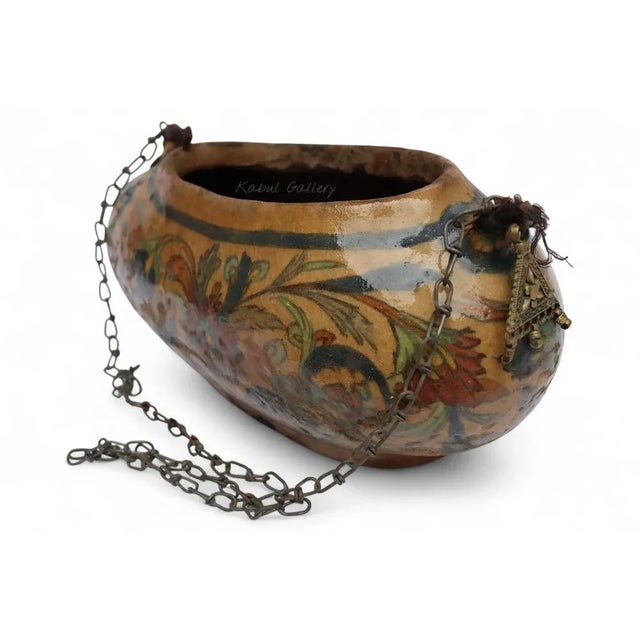 Polychrome Pottery Kashkul Bowl, 1950s For Sale - Image 10 of 18