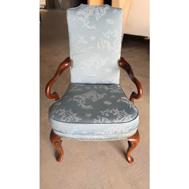 Mid 20th Century Louis XV Style Chinoiserie Accent Chair For Sale - Image 4 of 12