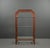 Geometric design featuring simple frame components made of solid pinewood, combined with three clear glass shelves. The...