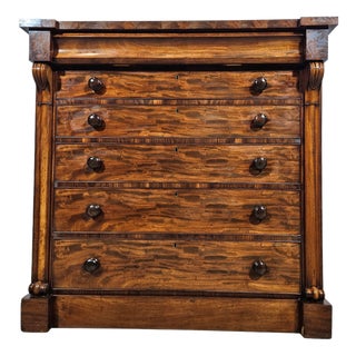 Biedermeier Chiffonier Chest of Drawers in Mahogany, 1800s For Sale