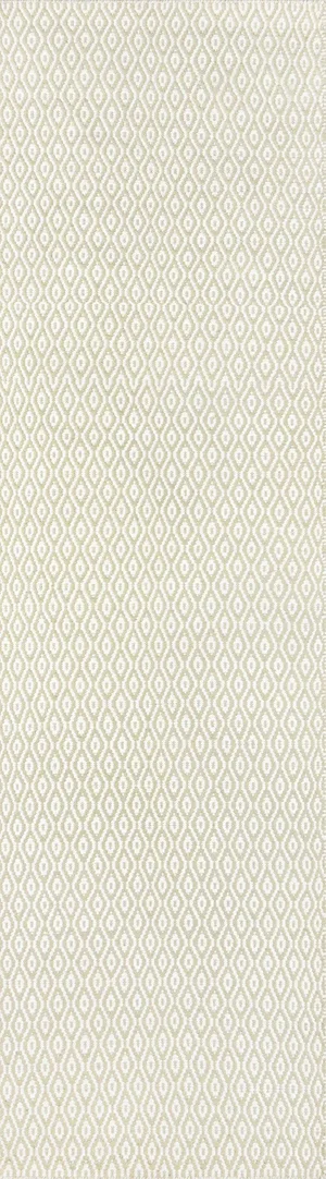 Erin Gates Newton Davis Green Hand Woven Recycled Plastic Runner 2'3" X 8'