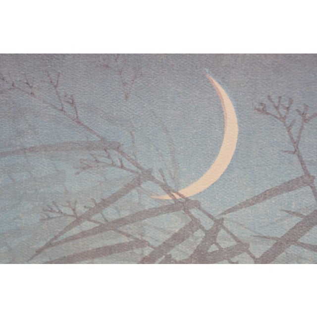 Mid 20th Century Japanese Ohara Koson Snipes Herons Birds Reeds Woodblock Prints 32" - Set of 2 For Sale - Image 12 of 14