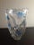 1980s Vintage Bohemia Czech Republic Floral Inlay Crystal Vase For Sale - Image 5 of 7