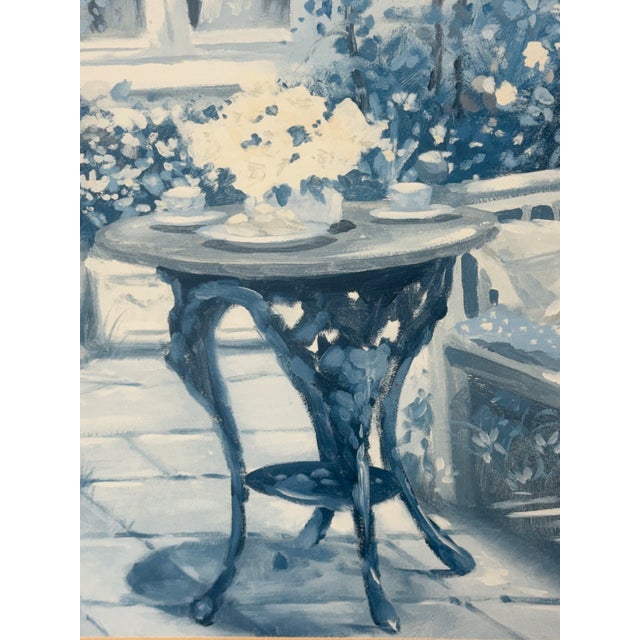Wood Marc Lamers Courtyard Garden Print, Framed For Sale - Image 7 of 12