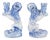 Faience Seated Lions Candleholders by Emile Gallé for Nancy, St Clement., Set of 2 For Sale