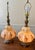 Metal Mid 20th Century Carl Falkestein Bubble Regency Beaded Lamps - a Pair For Sale - Image 7 of 12