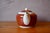 1950s Two-Tone Sarreguemines Earthenware Teapot in Brown-Red and White, 1950s For Sale - Image 5 of 10