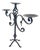 Hand Forged Iron Candelabra 19.5″ (49cm) Antique Copper Finish Grand Estate Wide-Arm Centerpiece For Sale
