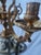 Vintage Italian Louis XVI Style Gilt Brass and Porcelain Candelabrum by Tiche, 1970s For Sale - Image 4 of 7