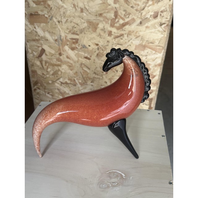 Hippocampus Horse Sculpture by Toni Zuccheri for Barovier & Toso, 1980 For Sale - Image 9 of 11