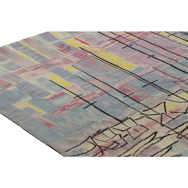 Rare Signed Vintage Abstract Tapestry by Etienne Poirier, From Rug & Kilim For Sale In New York - Image 6 of 8