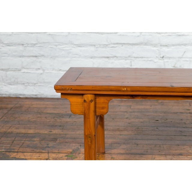 Early 20th Century Chinese Wooden Carved Spandrel Cocktail Table For Sale - Image 10 of 13