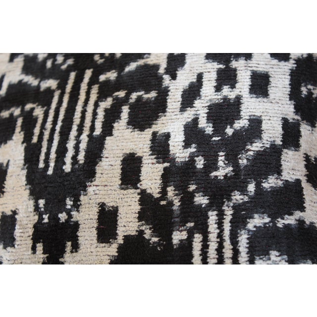 2020s Contemporary Velvet Ikat Bohemian Throw Pillow For Sale - Image 5 of 8