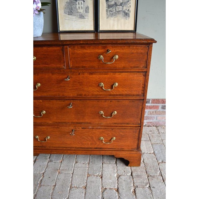 Antique Oak Chest of Drawers For Sale - Image 4 of 10