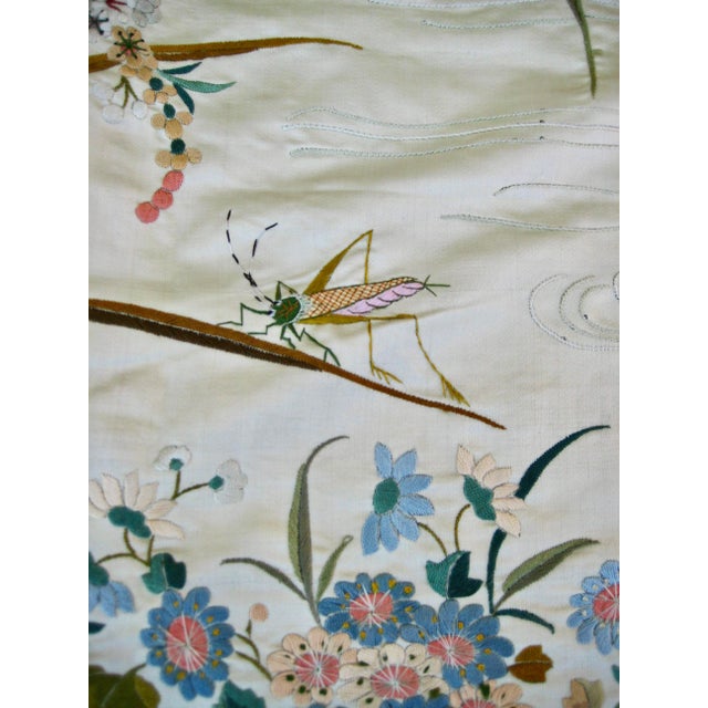Chinese Silk Embroidery Curtains 19 Century For Sale - Image 15 of 16