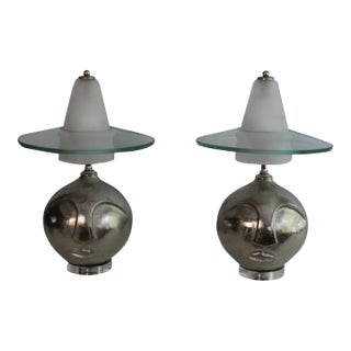 1970s Ettore Sottsass Style Lamps - a Pair For Sale