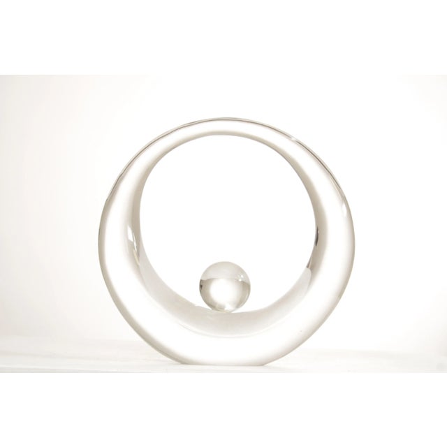 High Quality Abstract Glass Sculpture, Signed 'Pino Signoretto, 12/250'