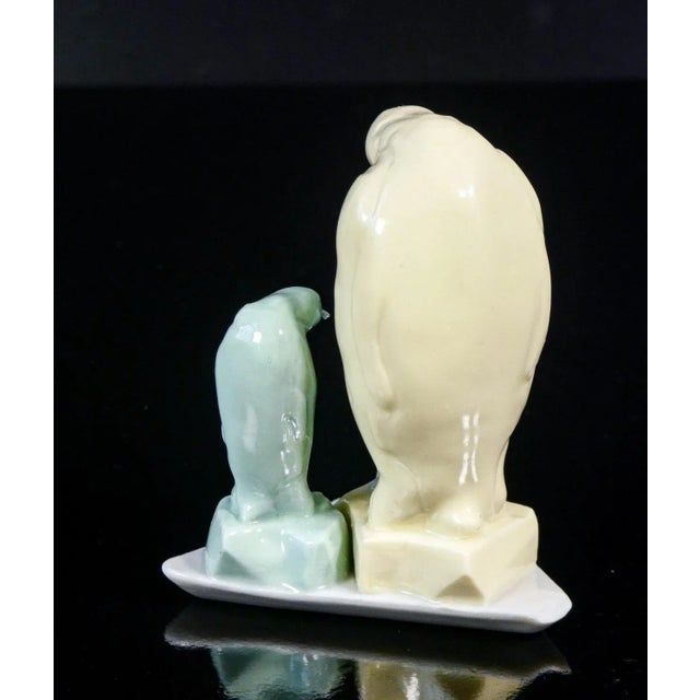 Ceramic Sculpture Penguins by Valter Capodimonte For Sale - Image 6 of 8