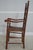 Traditional Pair Cherry Ladder Back Style Rush Seat Armchairs For Sale - Image 3 of 18
