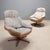 Vintage Leather and Fabric Armchairs, 1970s, Set of 2 For Sale - Image 11 of 11