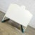 Vintage Sleigh-Style Child, Doll or Dog Bed White With Blue Trim & Nail Head Design For Sale - Image 10 of 13