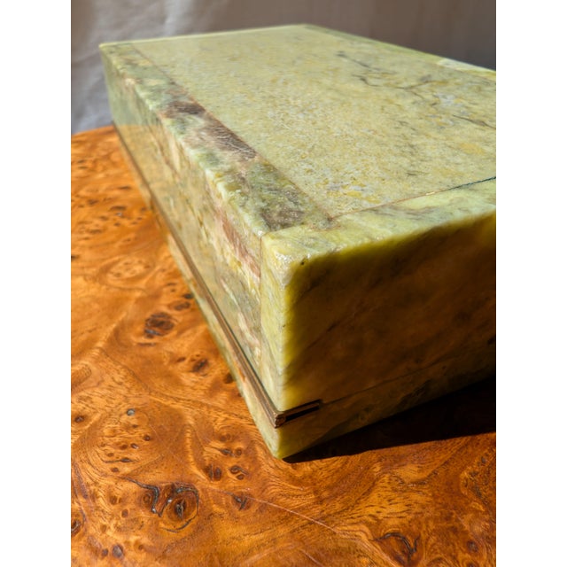 Antique Italian Green Marble Trinket Box from Henry Griffith & Sons, 1890s For Sale - Image 11 of 15