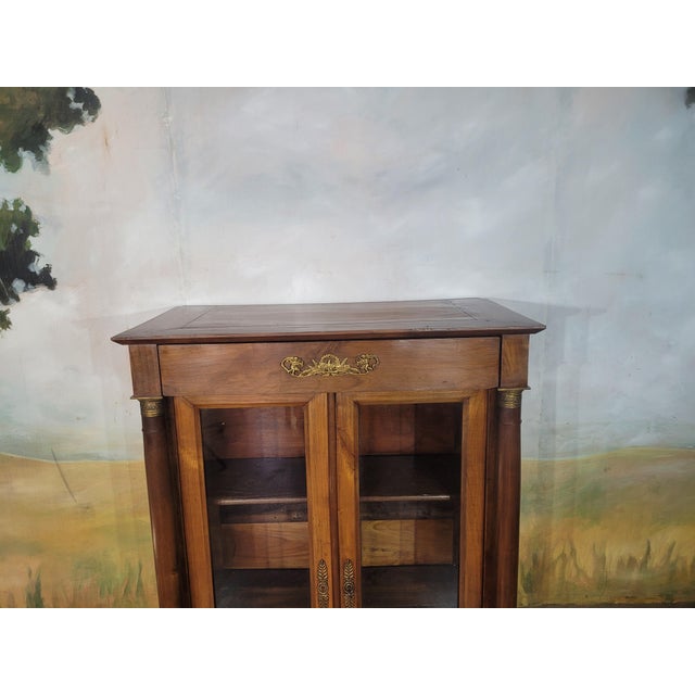 Small Empire-Style Cherrywood Bookcase For Sale - Image 4 of 13