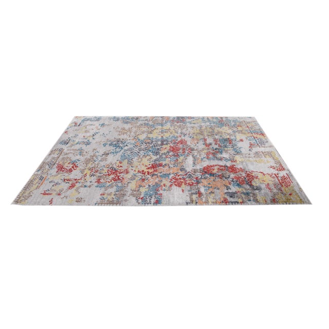 20th Century Abstract Wool Rug For Sale - Image 10 of 12