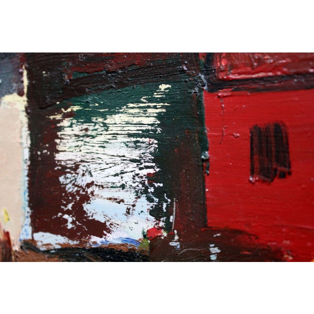 Aleksandr Rodin, City Landscape, Talsi, Oil on Cardboard, 1970s For Sale - Image 7 of 10