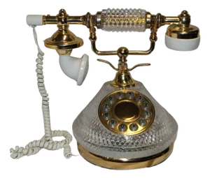 Late 19th Century French Crystal Telephone