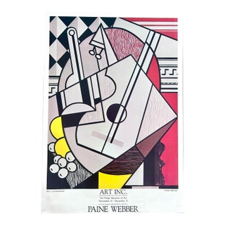 Vintage Roy Lichtenstein “Cubist Still Life” Art Inc. Poster For Sale