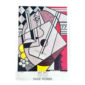 Vintage Roy Lichtenstein “Cubist Still Life” Art Inc. Poster