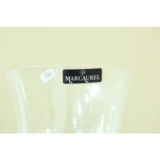 Traditional F51086ec/87ec: Large Complimenting Made in Poland Wine Glass Vases - a Pair For Sale - Image 3 of 6