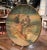This evocative antique hunting platter captures the atmosphere of a traditional European sporting scene with rich color...