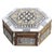 Moorish Handcrafted Octagonal Box with White Mosaic Marquetry For Sale - Image 4 of 12