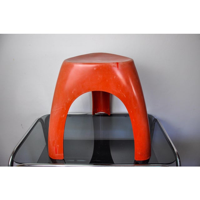 Red Elephant Stool from Vilmer, Spain, 1980s For Sale - Image 4 of 10