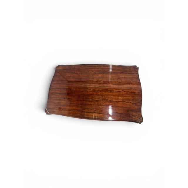 Theodore Alexander Keno Brothers "Fine Point Ii" Exotic Veneer Cocktail Coffee Table For Sale - Image 14 of 14